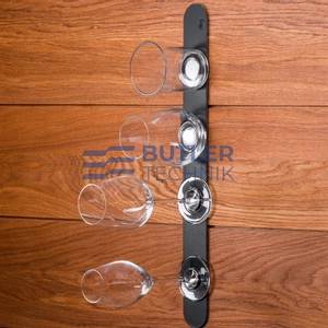 Silwy Leather Metal Strip for Luxury Magnetic Glasses and Hooks - Black - 50cm 