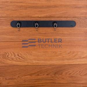 Silwy Leather Metal Strip for Luxury Magnetic Glasses and Hooks - Black - 50cm 