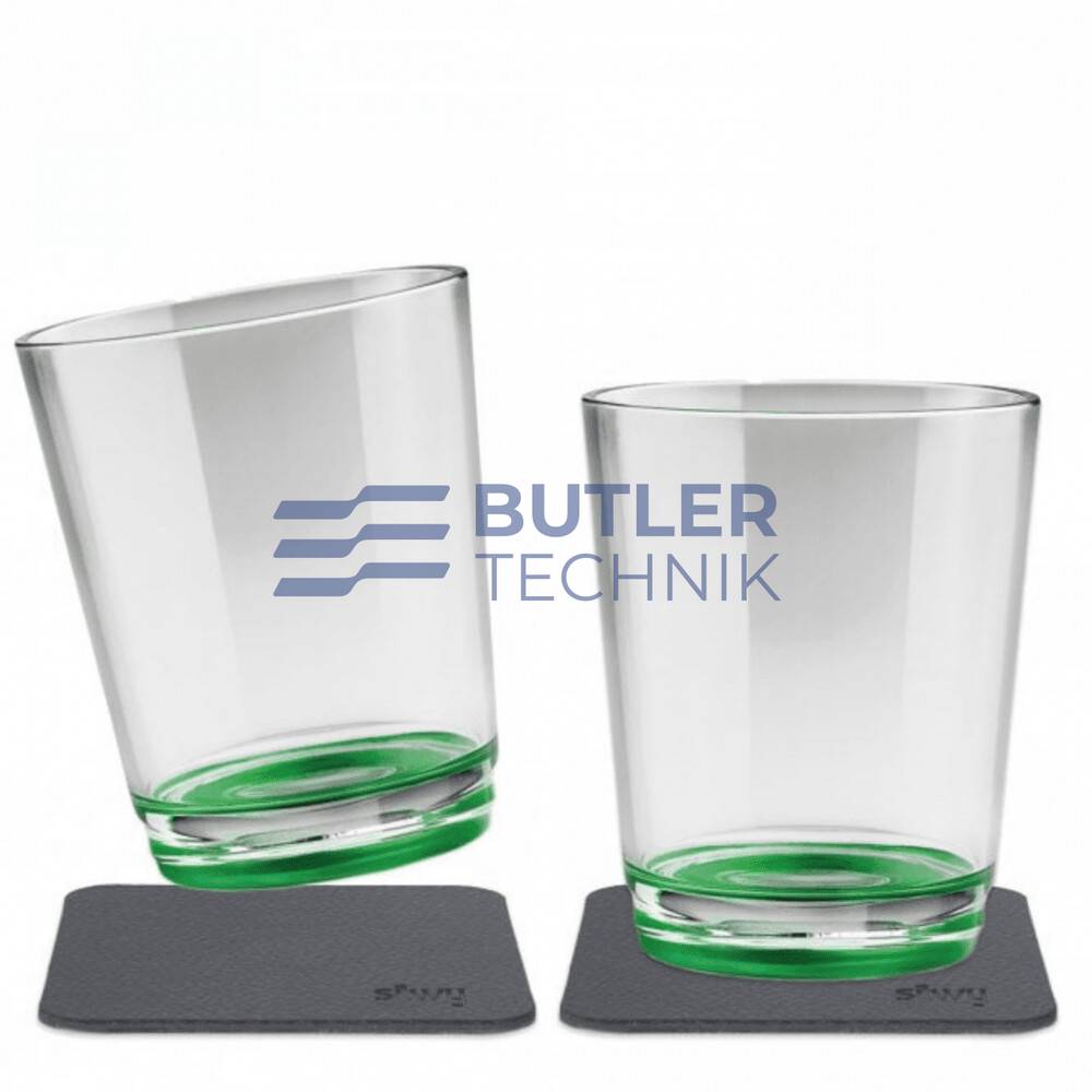 Silwy Magnetic drinking cup (set of 2), Sour Green 