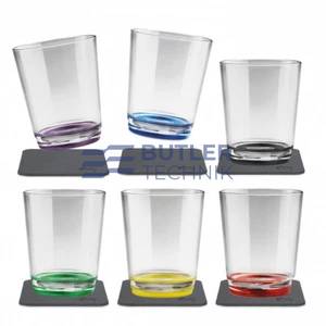 Silwy Luxury Magnetic Cups with Nano-gel Coasters - Set of 6 - 250ml 