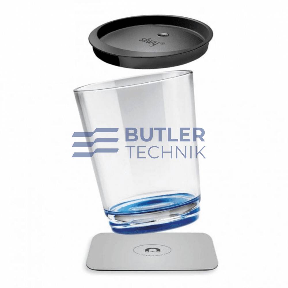 Silwy Magnetic Plastic Drinking Cup With Lid - Lui Blue 