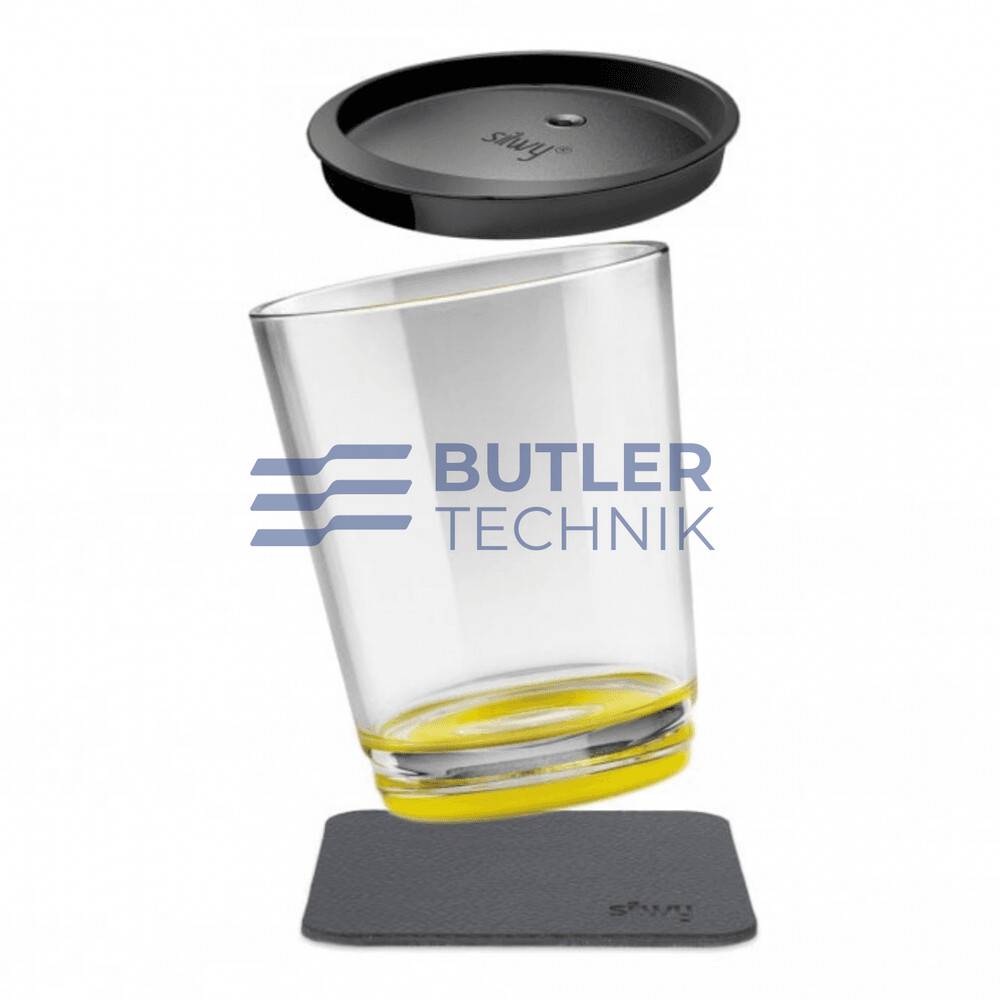 Silwy Magnetic Plastic Drinking Cup With Lid - Oh Yellow 