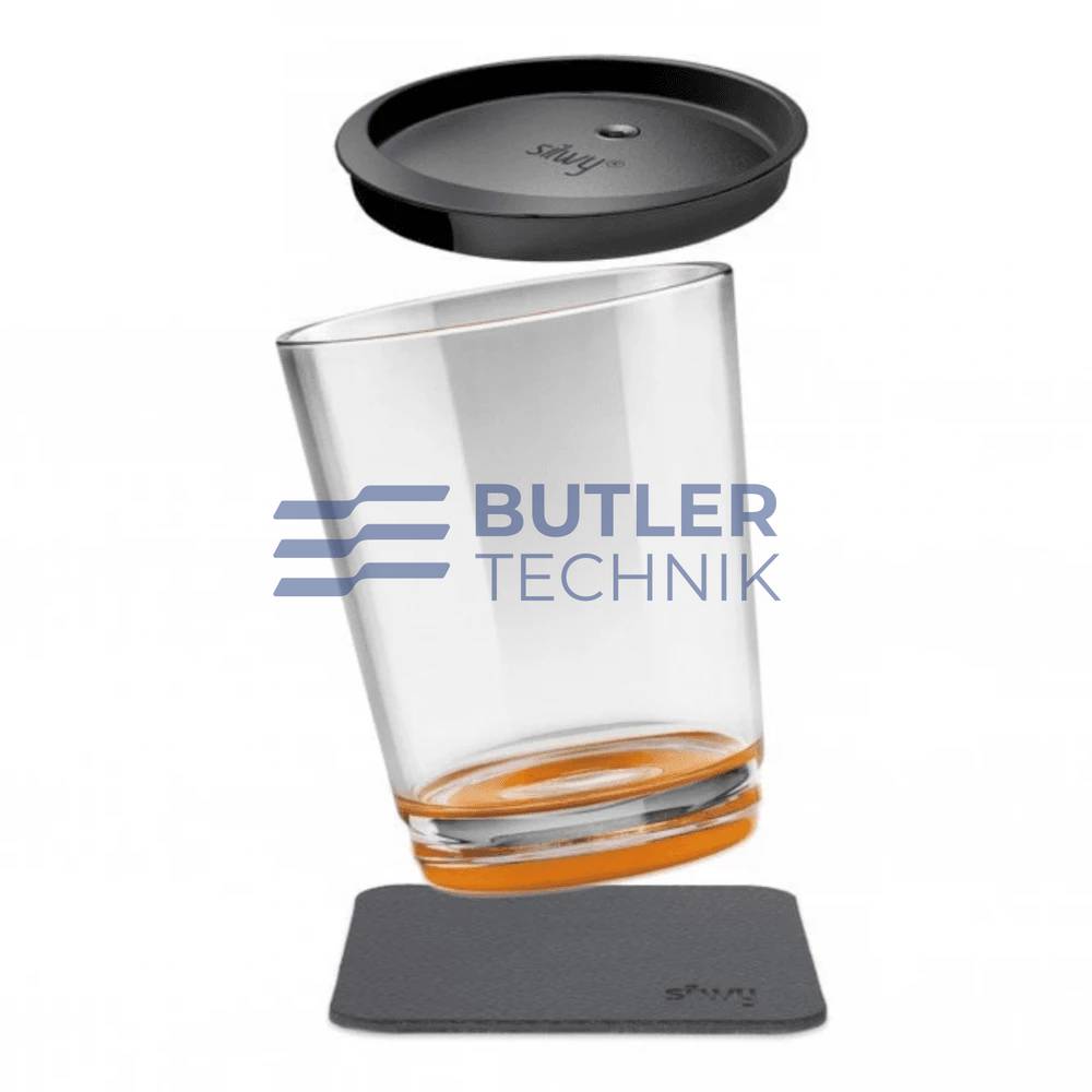 Silwy Magnetic Plastic Drinking Cup With Lid - Hup Orange 