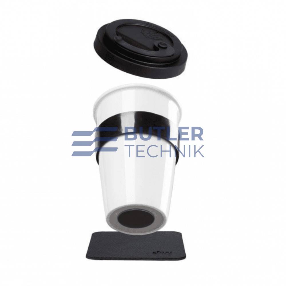 Silwy Porcelain TO-GO CUP including coaster White