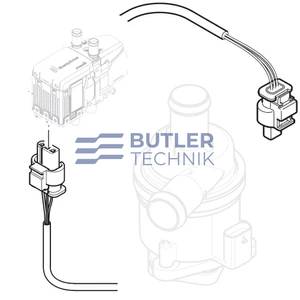 Eberspacher Hydronic S3 D5E D4E Water Pump Harness Loom 800mm 12V | 252652801500 