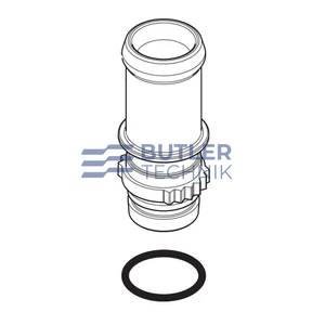 Eberspacher Hydronic S3 D5E D4E Water Heater Coolant Connector 20mm Straight | 252652990501 