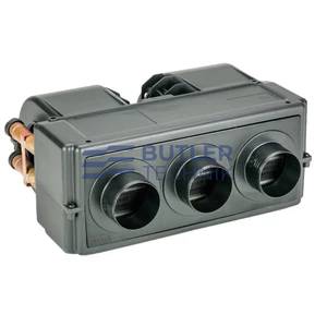 Siroco Water Heater Matrix Blower Tenere Performance 3 x 60mm Outlet 12v 6kw Heat Output 