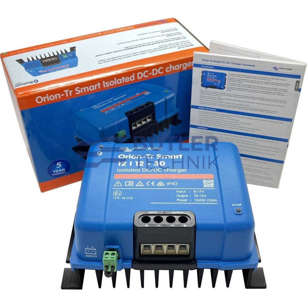 Victron Orion Vehicle Leisure Battery Smart Charger Isolated - 12V DC to DC 30A 