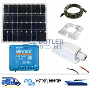 Victron Campervan & Marine Solar Charging Starter Kit 55w with Cables and Mounts 