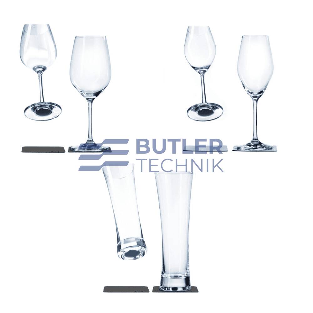 Silwy Trio Crystal Glass Set - Beer, Wine & Prosecco Clear
