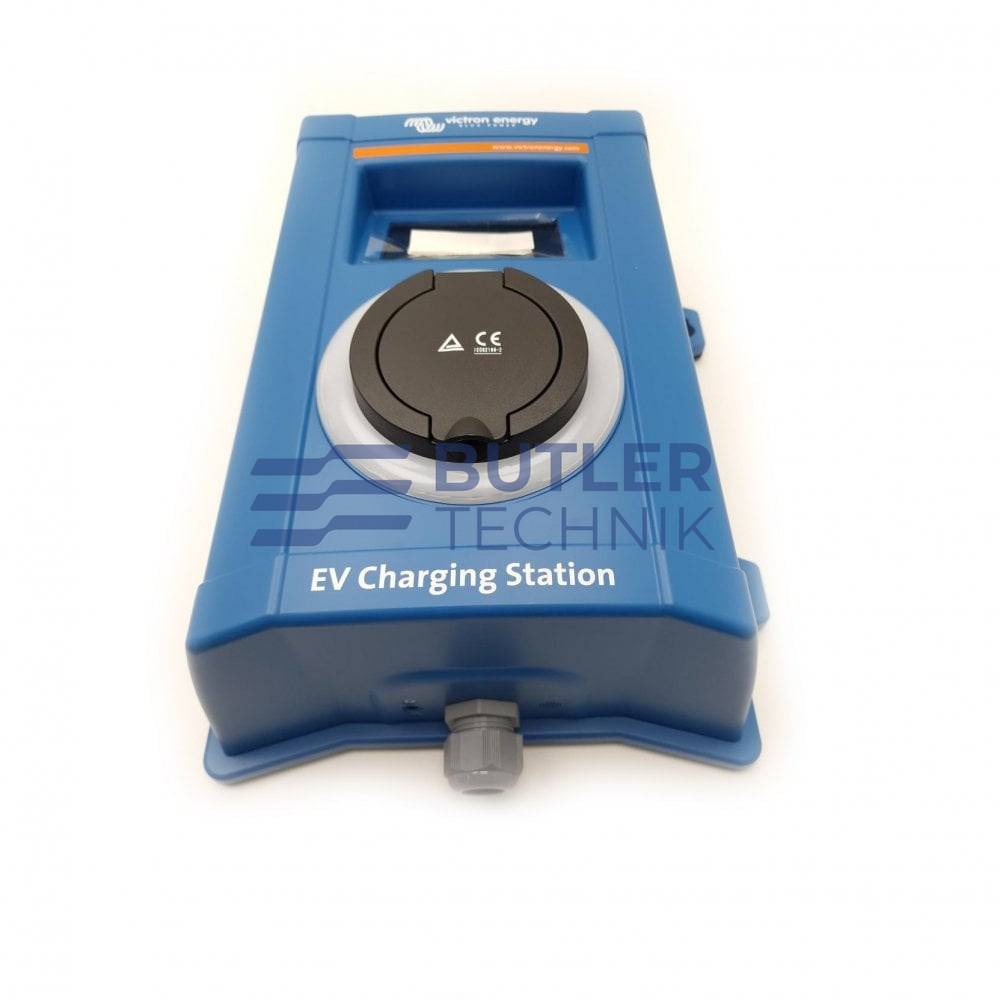 Victron Energy 22 kW EV Electric Vehicle Charging Station with LCD Touchscreen Display 