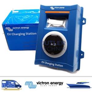 Victron Energy 22 kW EV Electric Vehicle Charging Station with LCD Touchscreen Display 