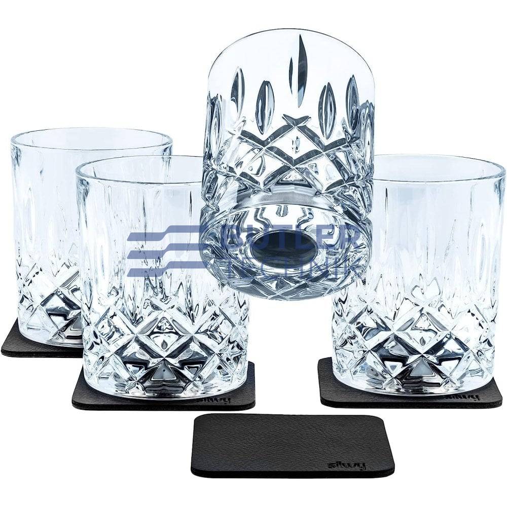 Silwy Magnetic Crystal Nachtmann Glass WHISKY - set of 4 Clear