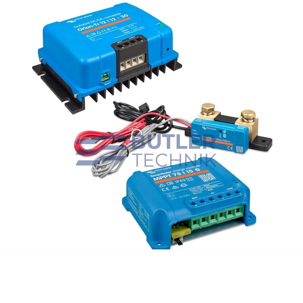Victron DC to DC and Solar Charging Kit with SmartShunt Battery Monitor 