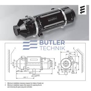 Eberspacher D8LC 8kW Diesel Air Heater Replacement Unit Only 12V | 251890000000 