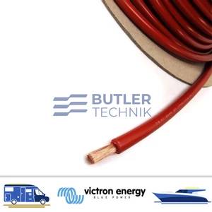 Victron Red 16mm2 Hi-Flex Battery Cable per metre 110amp DC For  Orion Battery Chargers 