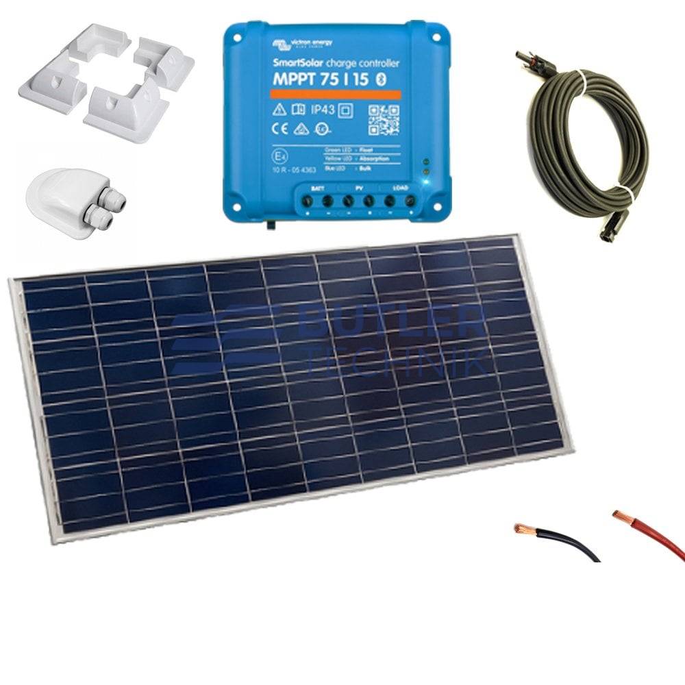 Victron 140w Mono Solar Panel Kit with SmartSolar 75/15  MPPT | SCC075015060R 