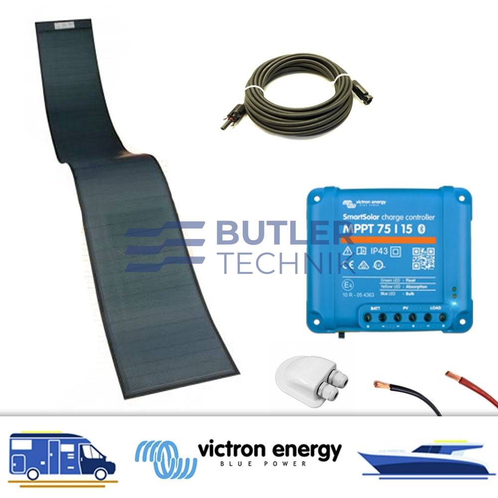 Victron 170w CIGs Solar Panel Custom Peel & Stick Solution Kit 