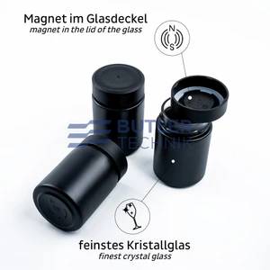 Silwy Magnetic Glass for delicacies inc. strip - ALL BLACK (192 ml) 