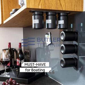 Silwy Magnetic Glass for delicacies inc. strip - ALL BLACK (192 ml) 