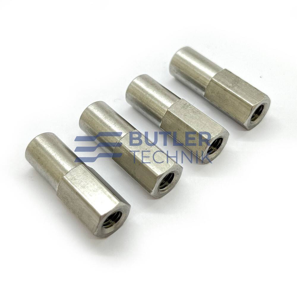 Webasto Eberspacher  Heater Turret Mount Stud Stainless Steel Fixing Nut M6 x 30mm Barrel - Set of 4 