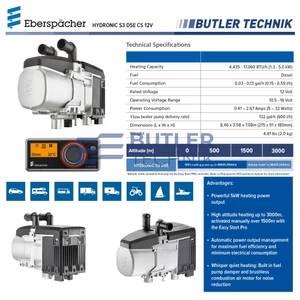 Eberspacher Espar Water Heater Hydronic S3 D5E Diesel Vehicle Kit inc Easy Start PRO 5kW 12v 