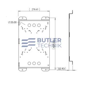 Butler Technik Victron Mount Plate Bracket For Blue Power Chargers, Phoenix Inverter and Multi Inverter Charger Additional Module B 