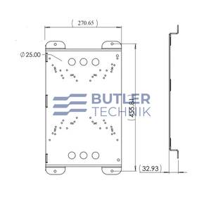 Butler Technik Victron Mount Plate Bracket Marine Grade Stainless Chargers, Phoenix Inverter and Multi Inverter Charger | PLA050210070 