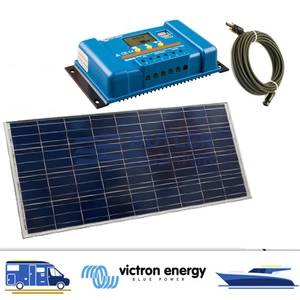 Victron 115watt Solar Bundle with PWM LCD and USB Charge Controller 