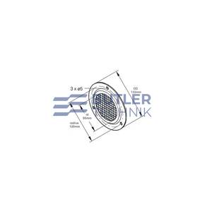 Eberspacher Eberspacher or Webasto 100mm duct grille | 251226890500 