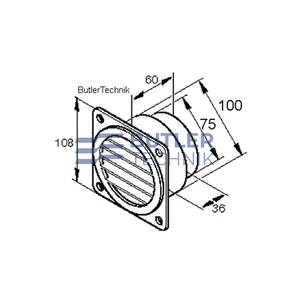 Eberspacher 75mm ducting air outlet  | 221050892100 