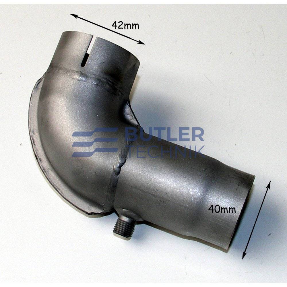 Eberspacher D8LC 40mm exhaust bend with condensate drain | 251226894600 