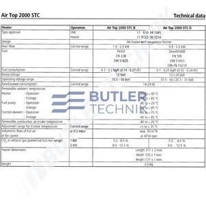 Webasto Airtop 2000STC Diesel Heater 12v inc. Fit kit - SEE 9034320A 