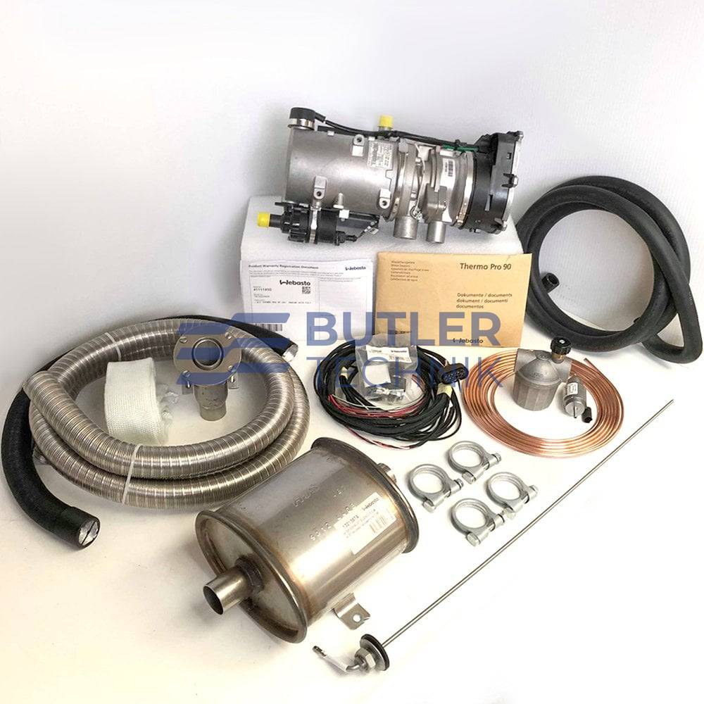 Webasto Thermo Pro 90 24v Marine Kit with switch and silencer - 9.1kW | 4111185A | CLEARANCE 