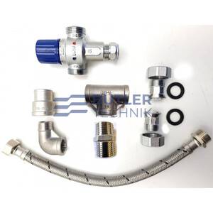 Webasto Eberspacher or Webasto Thermostatic Mixer Valve (TMV) Kit for 3/4 Thread Plate Heat Exchangers 