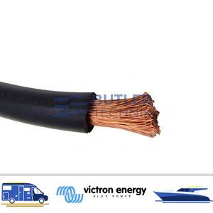 Victron BLACK 50mm2 345amp Battery Cable per metre 50amp DC For  Inverters 
