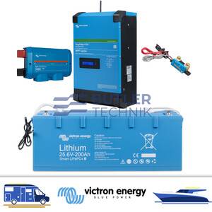 Victron EasySolar II 24v 3KvA Built in MPPT 250/70 GX With Smart 200ah Lithium Battery Lynx Distributer and SmartShunt 