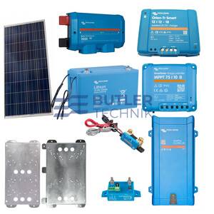 Victron Powered Camper Electrics Kit Inverter Charger Solar DC-DC and Lithium Battery 
