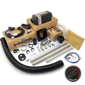 Webasto Air Top 2000 STC Gasoline Sprinter Promaster Heater and Install Kit inc Rotary Control 2kW 12v 