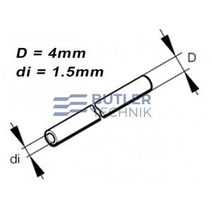 Eberspacher Fuel Pipe 4 mtr pre-cut length 1.5mm ID White | 09031118 