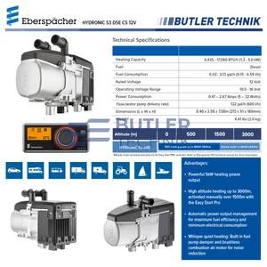 Eberspacher Espar Diesel Heater Camper Kit for Air and Water Heating Hydronic S3 D5E 5kW 12v 