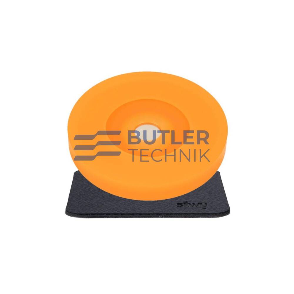 Silwy Magnetic Glassware Adapter and Coasters - Orange Orange