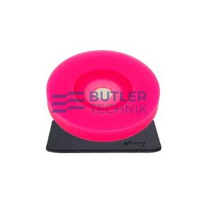 Silwy Magnetic Glass Hoodie Adapter and Coaster for Drinkware Cups Wine Glasses - Pink 