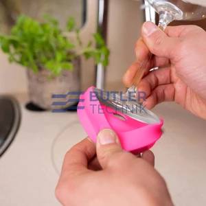 Silwy Magnetic Glass Hoodie Adapter and Coaster for Drinkware Cups Wine Glasses - Pink 