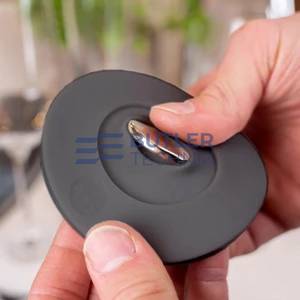 Silwy Magnetic Glass Hoodie Adapter and Coaster for Drinkware Cups Wine Glasses - Anthracite 
