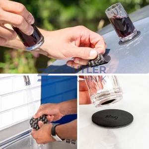 Silwy Magnetic High-Tech Plastic Shot Glass - Pair 