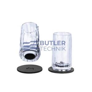 Silwy Magnetic High-Tech Plastic Shot Glass - Pair 