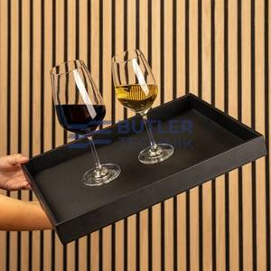 Silwy Tray for Magnetic Glasses - Leather Look Black 