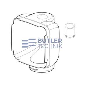 Eberspacher Airtronic D2 D4 diesel heater 25mm outlet port for 90 degree hood 