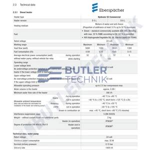 Eberspacher Hydronic S3 D5L CS Water Heater and Fuel Pump 24v | 253009050000 